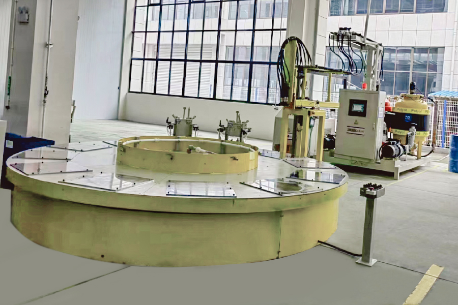 Linea di produzione di macchine per iniezione in schiuma del giradischi Linea di produzione di macchine per iniezione in schiuma del giradischi